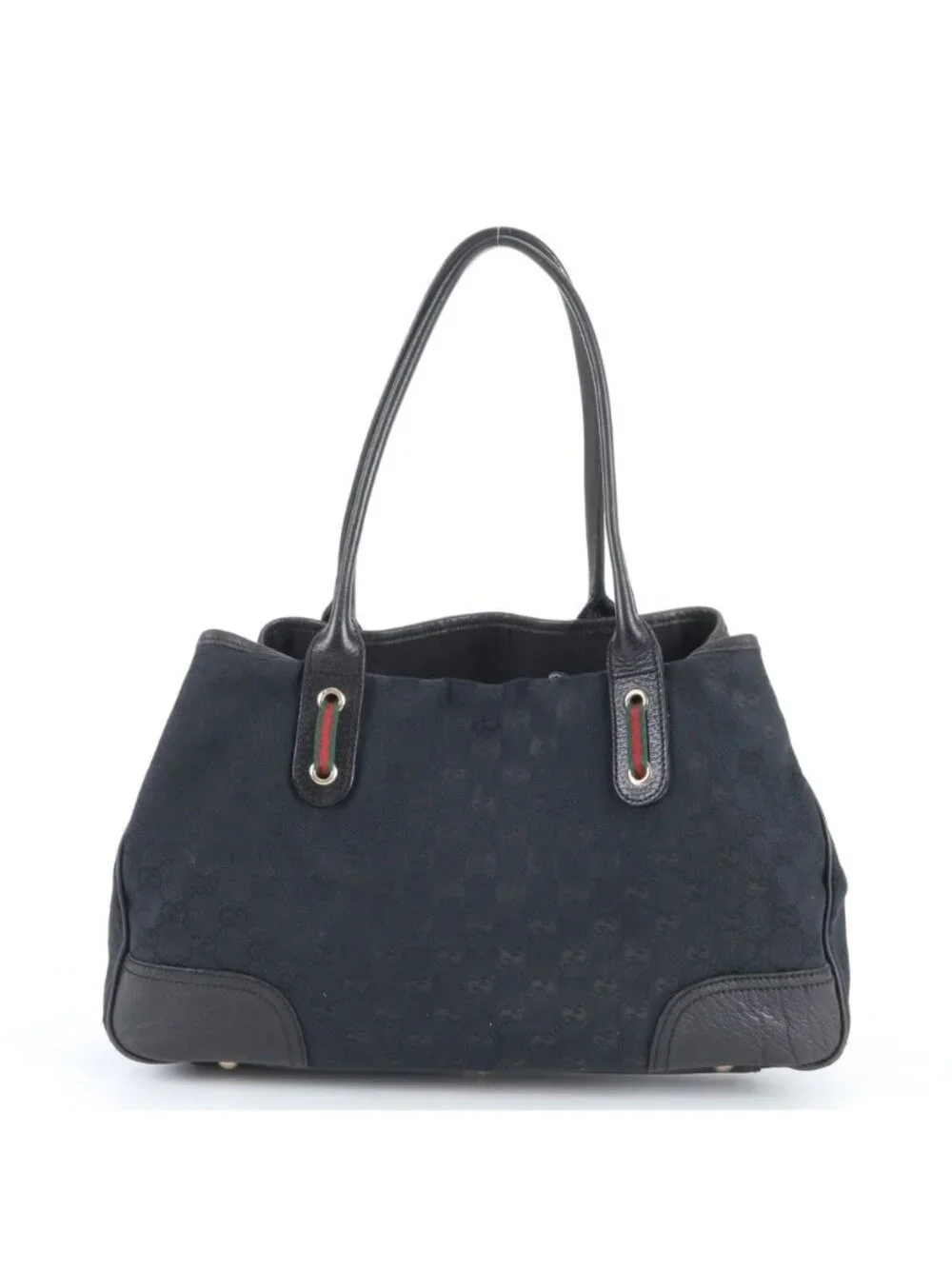 Gucci Principe GG Canvas Leather Tote Shoulder Handbag - Picture 3 of 9